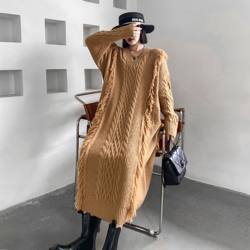 Fashion Winter Knitted Long Dresses