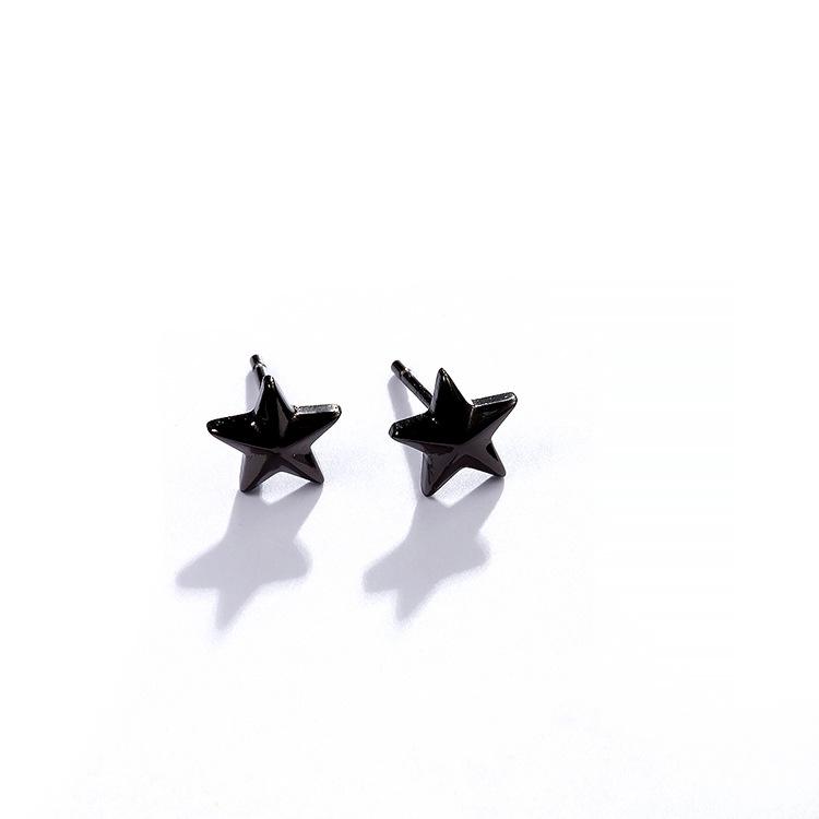 Cute Small Star Design Sliver Earrings Stud-Earrings-JEWELRYSHEOWN