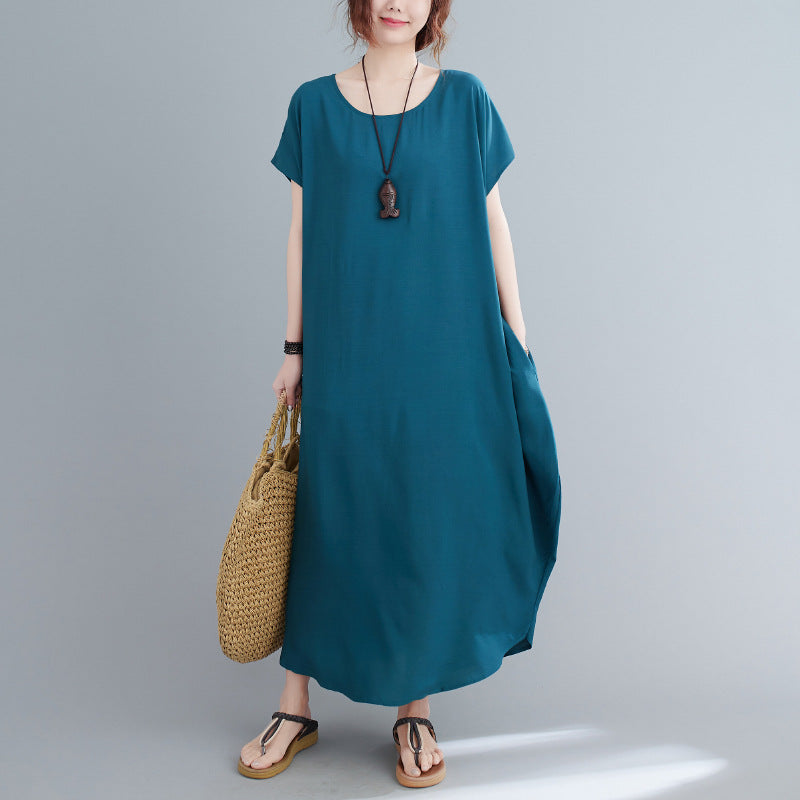 Summer Simple Design Long Cozy Dresses