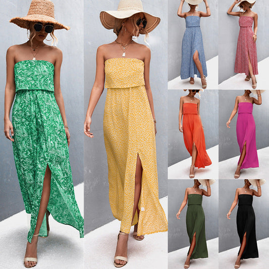 Sexy Strapless Summer Daily Dresses