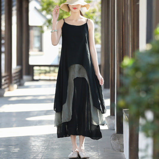 Designed Three Tiered Women Sun Dresses-Dresses-JEWELRYSHEOWN