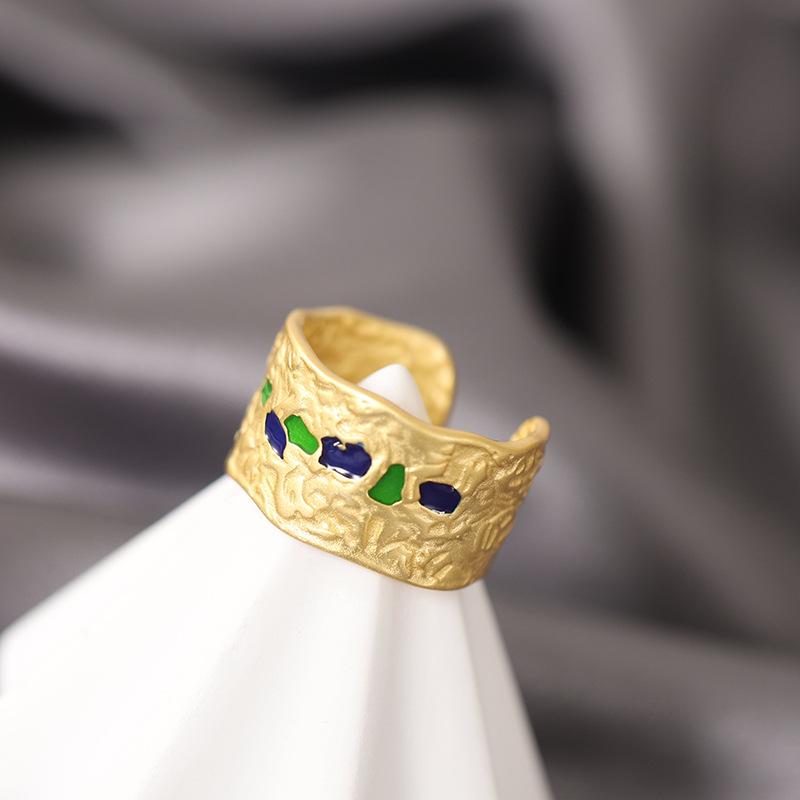 Irregular U Shape Serling Silver Rings for Women-Rings-JEWELRYSHEOWN