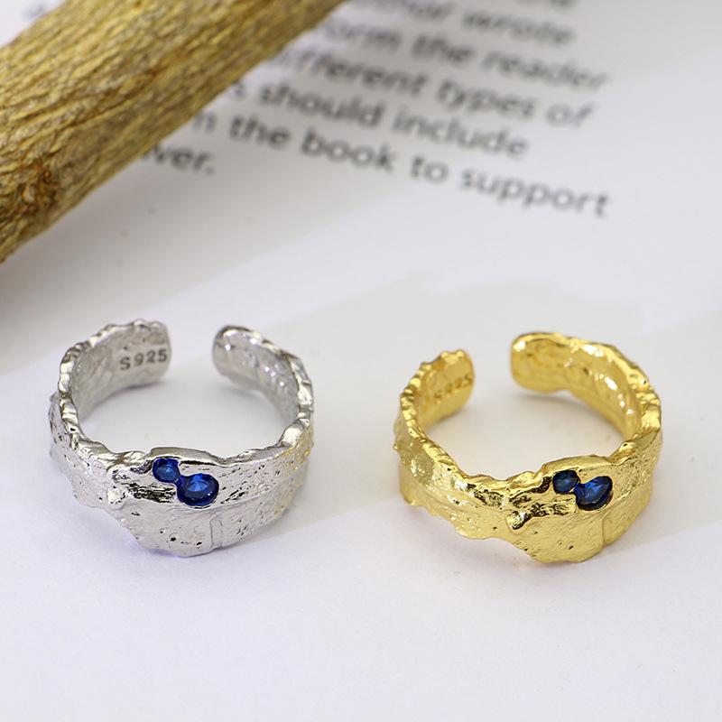 Irregular Wide Design Women Sterling Silver Rings-Rings-JEWELRYSHEOWN