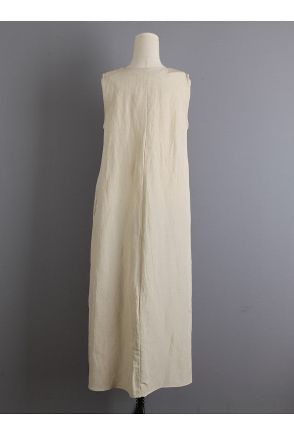 Women Linen Sleeveless Long Cozy Dresses