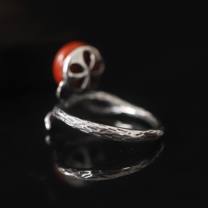 Antique Branch Design 925 Serling Sliver Rings for Women-Rings-JEWELRYSHEOWN