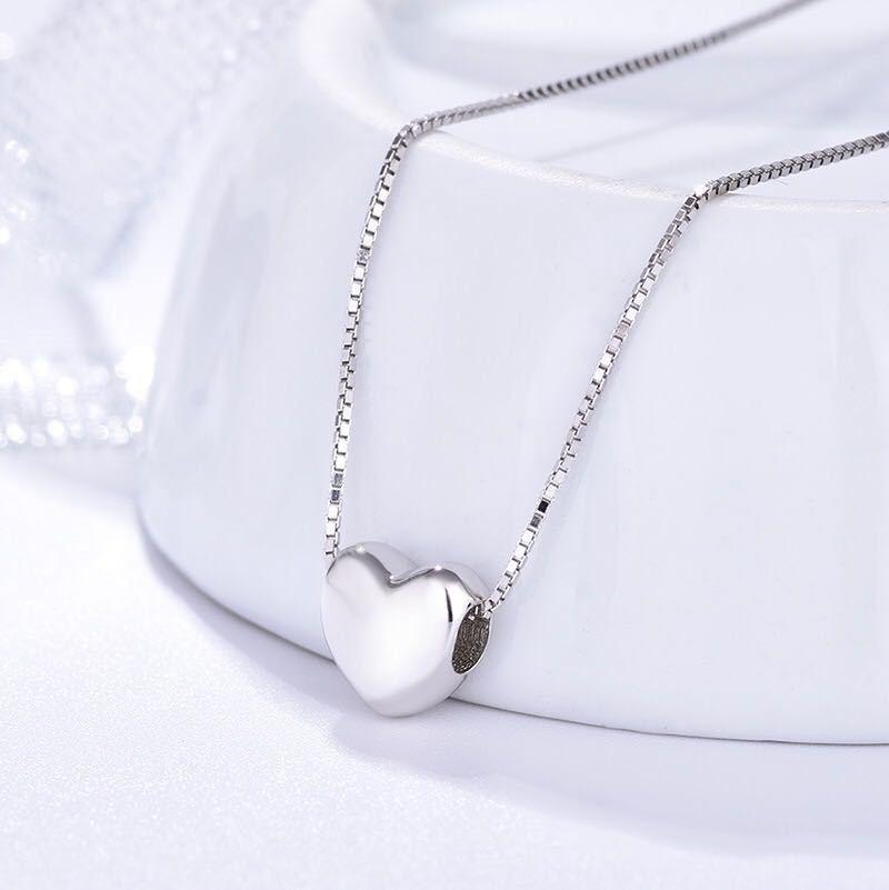 Fashion Sweetheart Shape Sliver Necklace for Women-Necklaces-JEWELRYSHEOWN