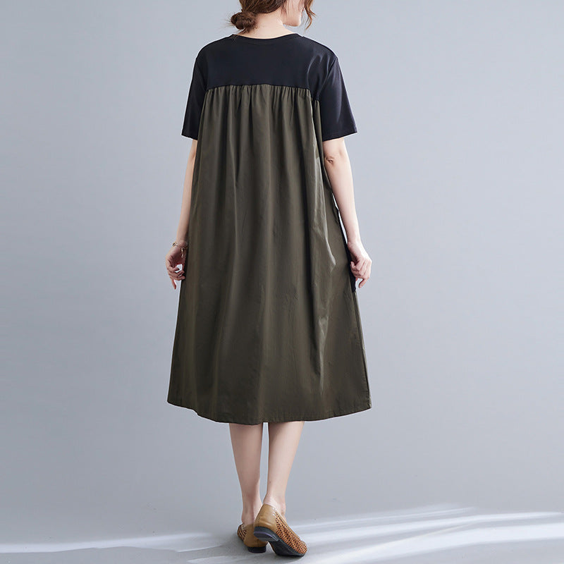 Vintage Short Sleeves Women Midi Dresses