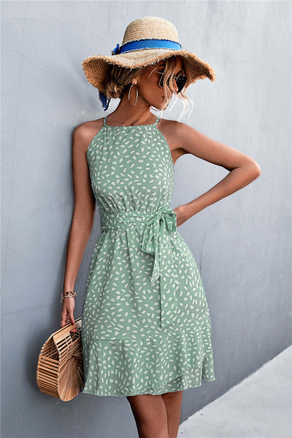 Summer Halter Irregular Mini Dresses