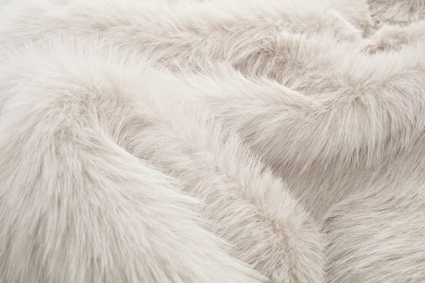 Fashion Artificial Fur Midi Length Coats for Women