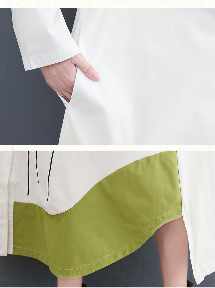 Elegant Long Sleeves Shirt Dresses for Women-Dresses-JEWELRYSHEOWN