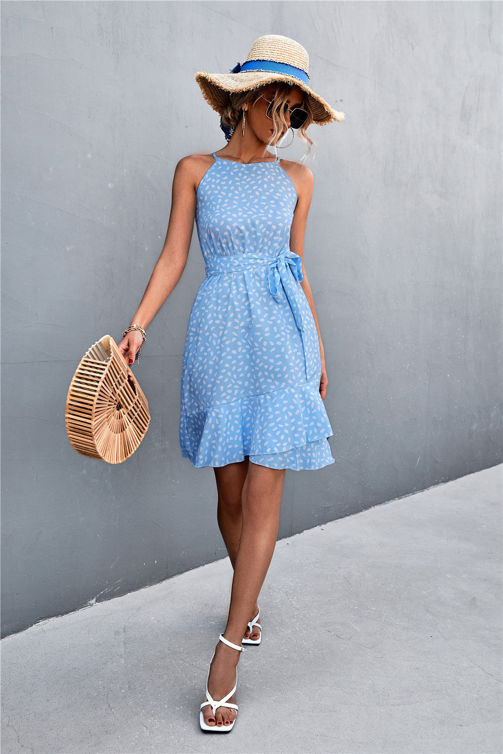 Summer Halter Irregular Mini Dresses