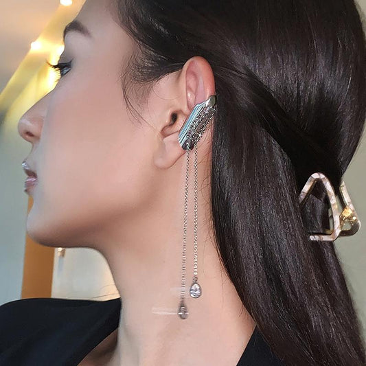 Fashion Tassels Ziron Designed Drop Earrings for Women-Earrings-JEWELRYSHEOWN