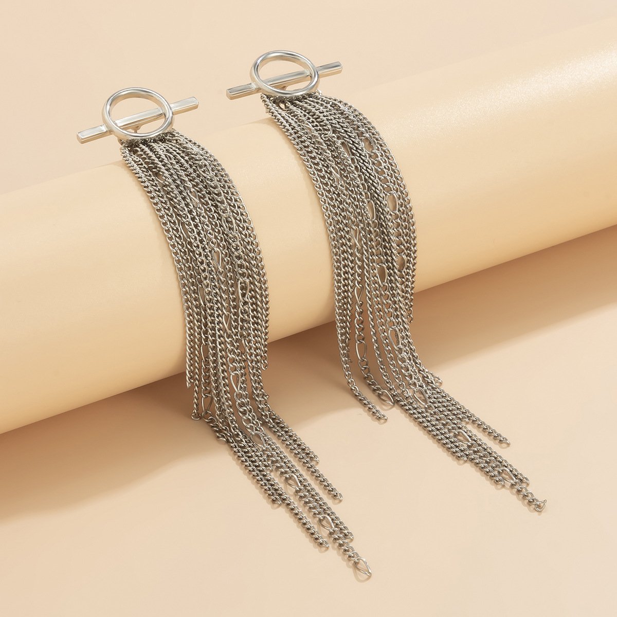 Vintage Tassels Design Metal Drop Earrings-Earrings-JEWELRYSHEOWN