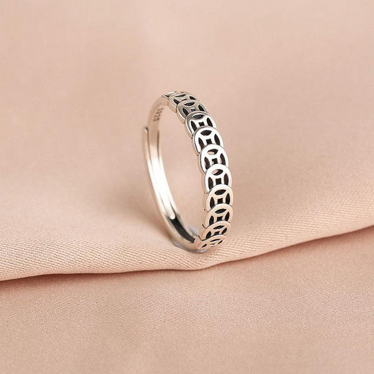Good Fortune Designed Sliver Rings for Women-Rings-JEWELRYSHEOWN