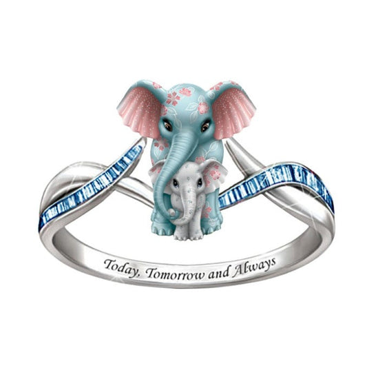 Elephant Design Women Earrings-Rings-JEWELRYSHEOWN
