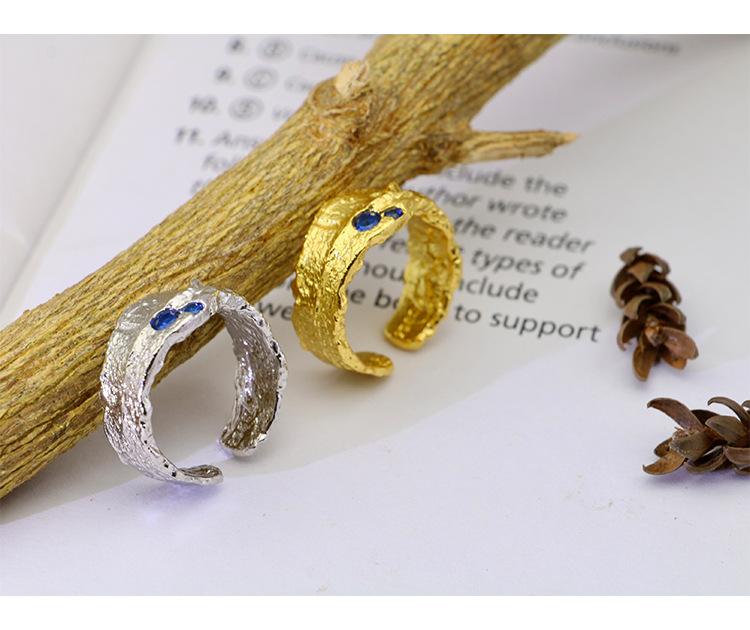 Irregular Wide Design Women Sterling Silver Rings-Rings-JEWELRYSHEOWN