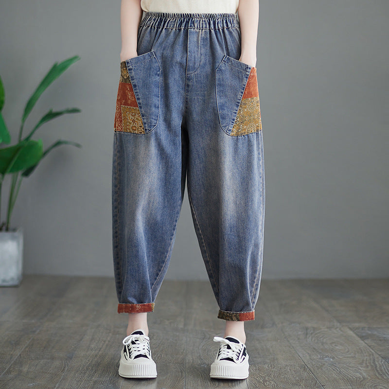 Casual Summer Women Haren Jeans-Pants-JEWELRYSHEOWN