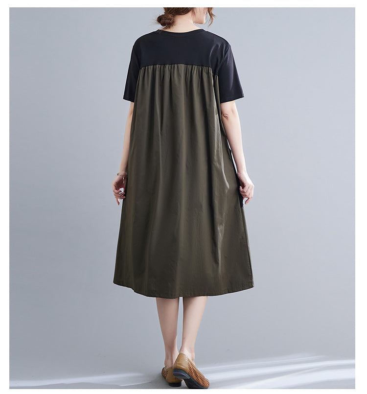 Vintage Short Sleeves Women Midi Dresses