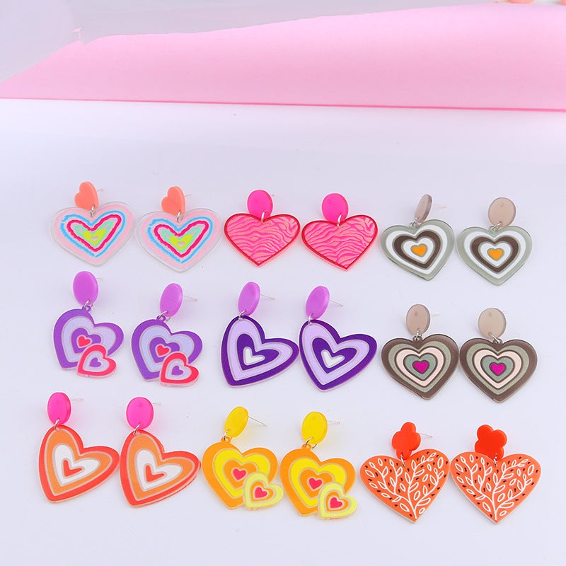 3pcs/Set Valentine's Day Sweetheart Design Women Earrings for Women-Earrings-JEWELRYSHEOWN