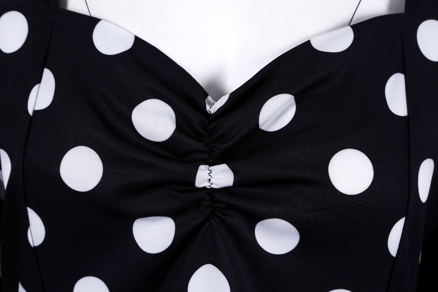 Retro Dot Print Short Sleeves Short Dresses-Vintage Dresses-JEWELRYSHEOWN