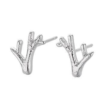 Simple Sterling Silver Studs for Women-Earrings-JEWELRYSHEOWN