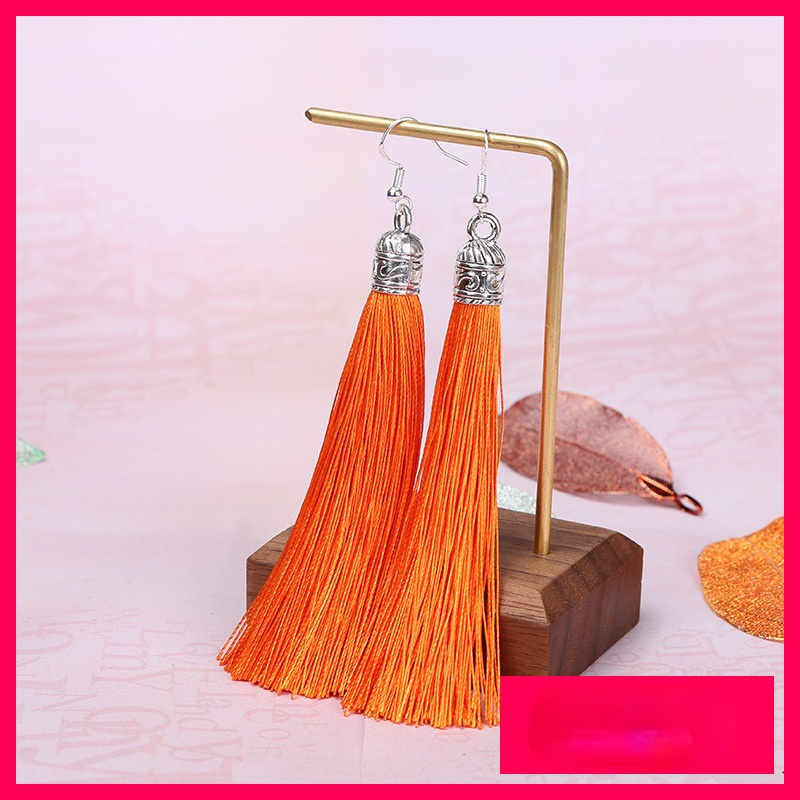 Ethnic Bohemian Tassel Fashion Drop Earrings-Earrings-JEWELRYSHEOWN