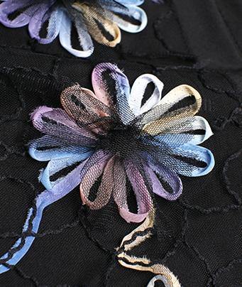 Printed Flowers Zipper Suspender Midi Dress-One Piece Suits-JEWELRYSHEOWN