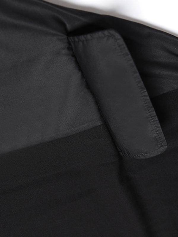 Black Loose A-line Long Sleeves Dresses-Cozy Dresses-JEWELRYSHEOWN